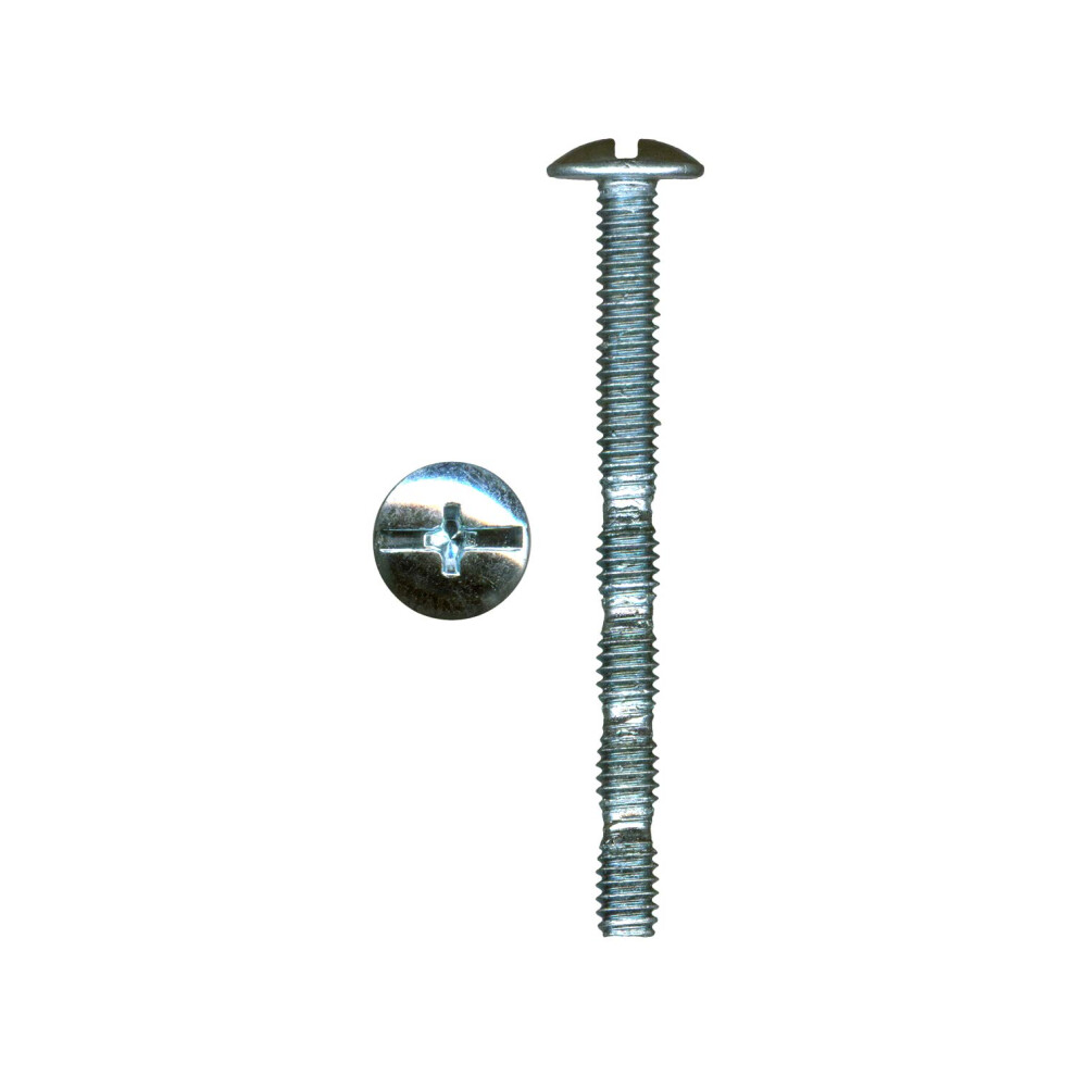 100 Pack Of Rok Hardware #8 X 1-3/4"""" Slotted Machine Thread Phillips Break Away Long Truss Head Screws 600346737709