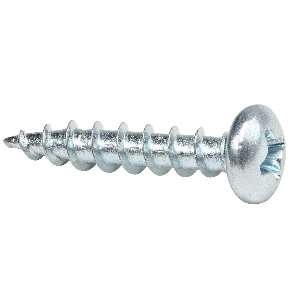 Rok Hardware #6 X 3/4"""" Coarse Deep Thread Pan Head Screws Wood Work Mdf Zinc Roks6x34ppczp (100 Pack) 600346737594