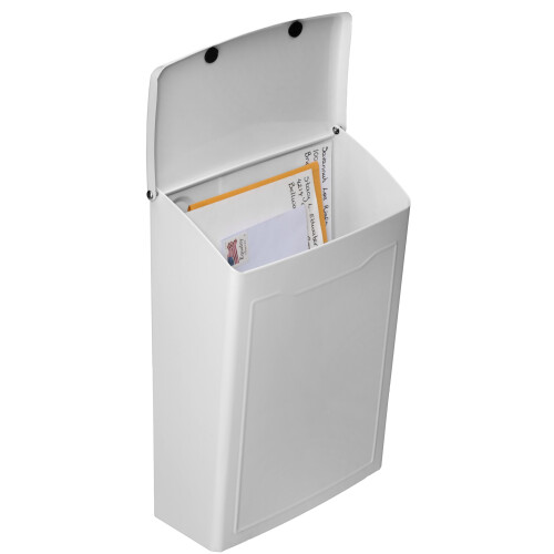 ARCHITECTURAL MAILBOXES 2681W White Marina Wall Mount Mailbox  Small 2