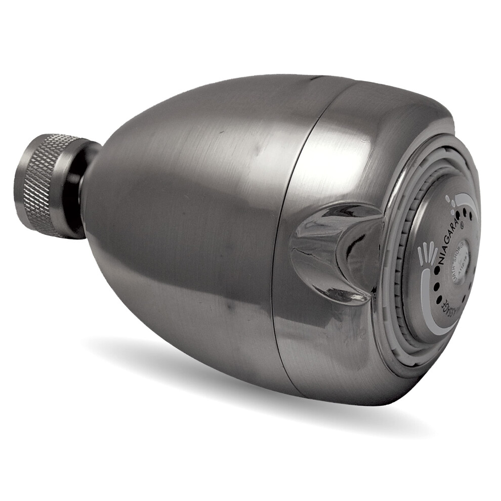 Niagara Conservation High Efficiency 1.5 Gpm Earth Spa 3-Spray Showerhead In Brushed Nickel N2915bn 810136022537