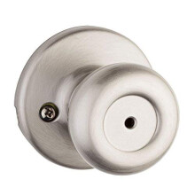 Kwikset Tylo Maçaneta de Privacidade Interior com Fecho, para Casa de Banho e Quarto, Níquel Satin