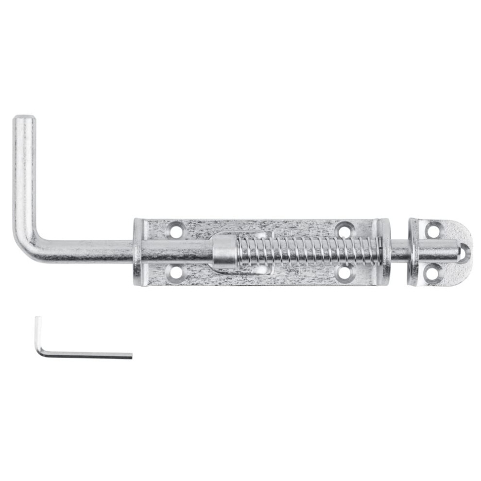 National Hardware N109-212 V1142 Spring Loaded Heavy Duty Sliding Bolt Zinc 886780022230