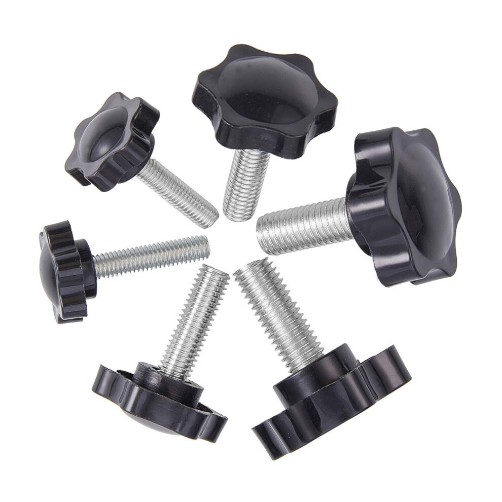 Increway 24Pcs Thumb Screw M6/M8/M10x25mm Star Head Knob Tightening Screw Thumbscrew 604348658796