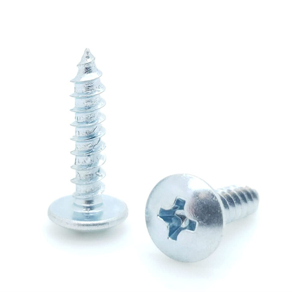 100 Qty #6 X 5/8"""" Zinc Plated Phillips Truss Head Wood Screws (Bcp537) 688938506711