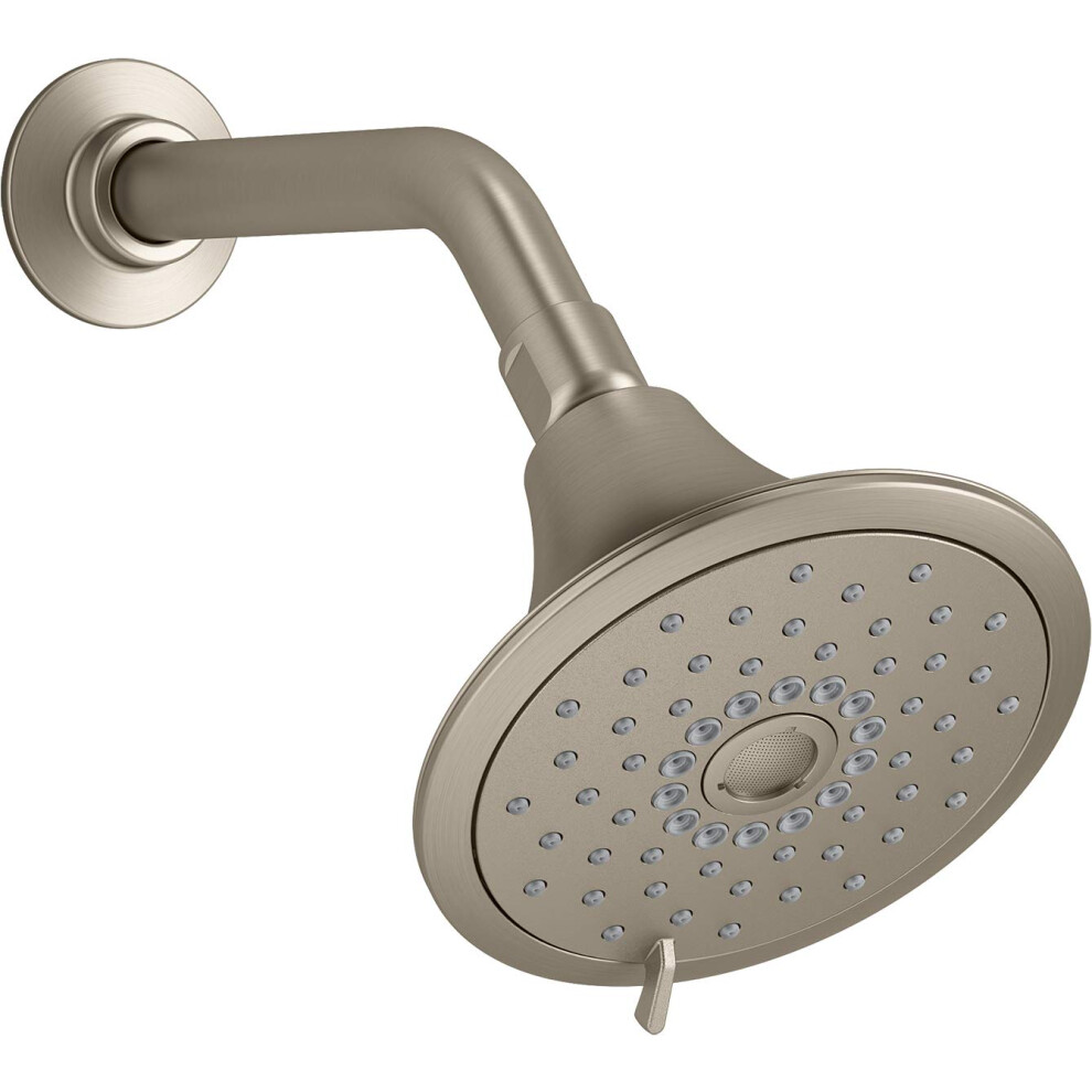 KOHLER 22169-BV Forte Multifunction Showerhead  Wall-Mount  3 Spray Settings  2.5 GPM  Vibrant Brushed Bronze-image-OPC-PGC55K9-NEW