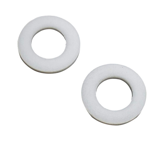 CGjiogujio 10pcs 1/2"""" 18mm x 10mm x 2mm PTFE Flat Washers 1