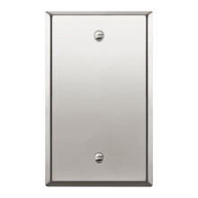 ENERLITES tyhjδ laite metalliseinδlevy ruostumaton terδs 201 korroosionkestδvδ koko 1-ryhmδ 4,50"""" x 2,76"""" 7701-PC kiillotettu kromi hopea