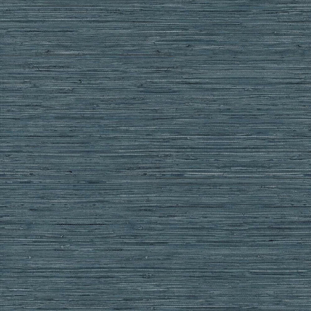 Roommates Rmk11314wp Blue Faux Grasscloth Non-Textured Peel And Stick Wallpaper 20.5 Inches X 16.5 Feet 034878434353