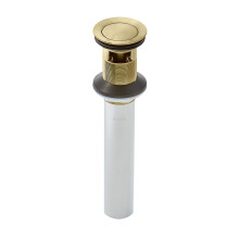 Pfister 972-101BG Push & Seal Metal Pop-up Drain Assembly for Bathroom Sink Brushed Gold