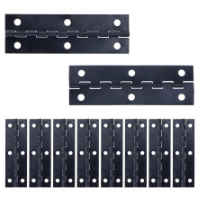 Tulead Dobradiças Pretas - Dobradiças de Ferro Estreitas para Armários, 2.95"x0.9", Pacote de 10 com Parafusos