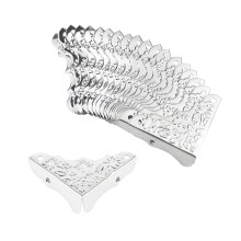 T Tulead Vintage Elegantn    chr   nic rohov Strieborn    chr   nic bocn   ch rohov 3,8 cm x 3,8 cm x 1,8 cm 30 ks s mont   nymi skrutkami