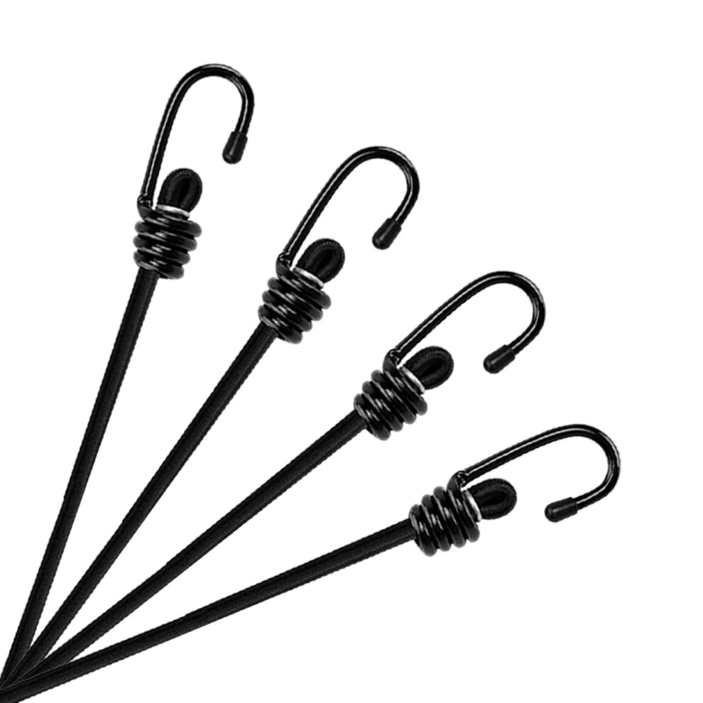 Sdtc Tech 36 Zoll Bungee-Seil Mit Haken, 4Er-Pack, Hochwertige, Strapazierf Hige Elastische Seilgurte Aus Latex, Starke Zurrgurte Mit Haken Zum E-image