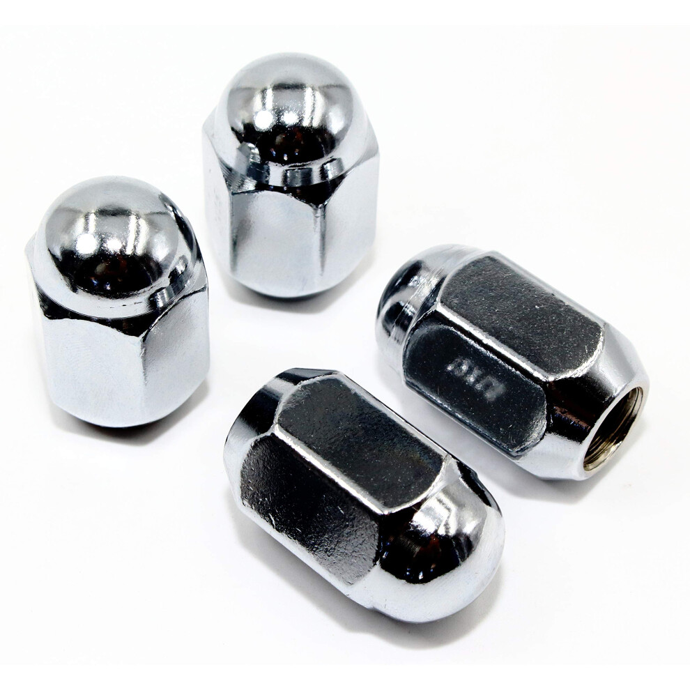 Set Of 20 Veritek 12X1.5mm 3/4 19Mm Hex Chrome Dome Top Acorn Lug Nuts 1.40"""" Conical Seat For Factory Or Aftermarket Custom Wheels 680044051673