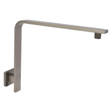 Aquariaw High Rise Douche ARM et bride de 10,5 pouces en laiton massif en laiton a col de bouche de douche sureleve la tete de pomme de douche de