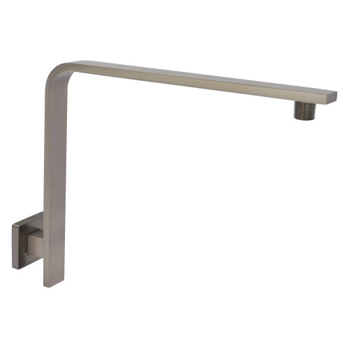 Braço de Chuveiro Aquaiaw Alto e Flange, 10.5 polegadas, Latão Sólido, Quadrado, Braço de Chuveiro Gooseneck