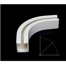 TOM TOOL Curva de Canto(1 unid), Trilho de Cortina em Alumínio - Acessórios Especiais para Trilho Quadrado Pequeno