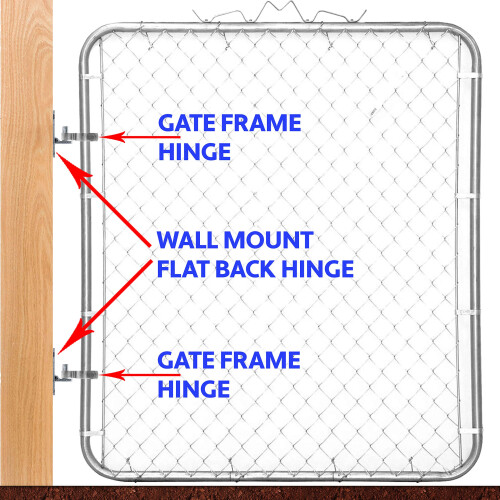 Dobradiça de Quadro de Portão de Cerca de Malha 1-7/8 polegadas - Aço Galvanizado 2