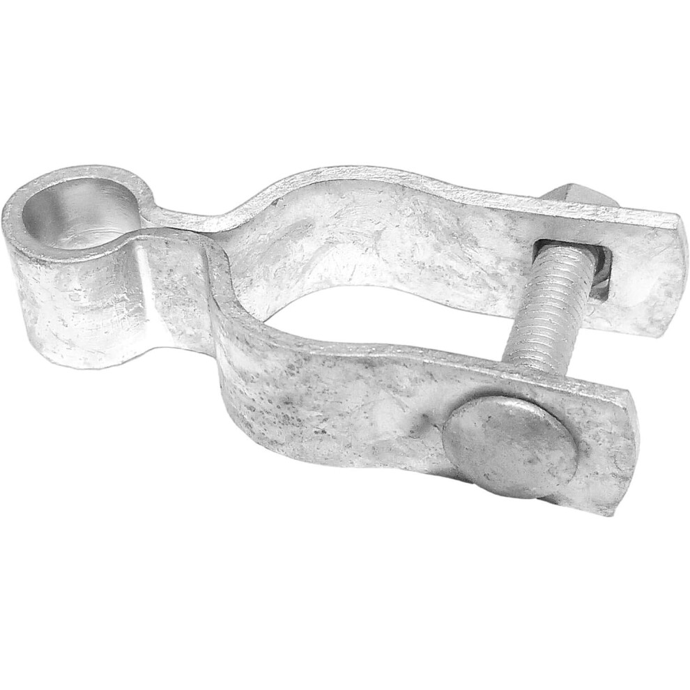 Jake Sales 1-7/8Inches Chain Link Fence Gate Frame Hinge - Use For 1-7/8Inches Outside Diameter Post/Pipe - Galvanized Chain Link Post Gate Frame Hing 840129212560