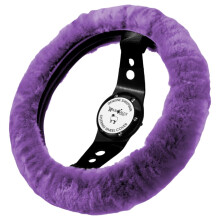 Andalus Brands Australian Sheepskin Rat Cover Anti-Slip Universal 15 Tommer Fuzzy Steering Wheel Cover tilbyder en plys fl?jlslignende ber?ring m