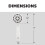 Waxman Serene 3"""" Handheld Shower Head with 3 Spray Settings  White 3