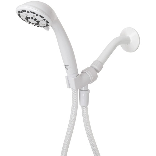 Waxman Serene 3"""" Handheld Shower Head with 3 Spray Settings  White