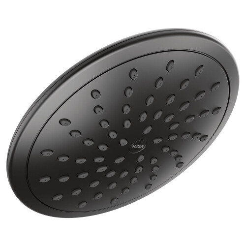 Moen Chuveiro Fixo Preto Fosco de 8 Polegadas, Cabeça de Chuva para Banheira e Chuveiro, 6345BL