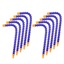 TOPPROS Set de 10 Embouts Ronds 1/4PT Flexible Tuyau Huile Refroidisseur Bleu Orange