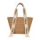 (Coffee color) Seaside weaving straw woven bag 1