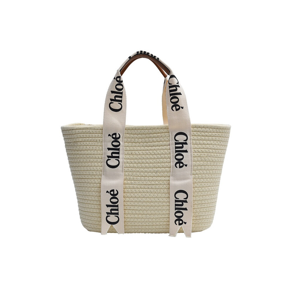 (Beige Beige) Seaside Weaving Straw Woven Bag Blue
