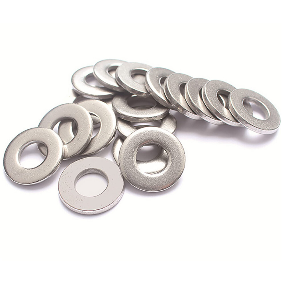 M10 Stainless Steel Flat Finish Washer  10mm ID  20mm OD  1.2mm Thickness  18-8 (304) Stainless Steel Sealing Washers Gasket Spacer 100pcs (M10)-image-OPC-PGC56MR-NEW