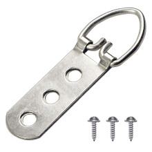 30 stuks D-Ring fotohangers met schroeven, zware fotolijsten, 3 gaten sluiting, foto-ophangoplossingen voor het ophangen van klokschilderijen, kunstw