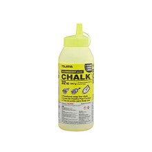 Tajima Micro Chalk-Fluorescerende gul 32-oz (907 g) Ultra-fine snap-line kridt med holdbar flaske og let udfyldningsdyse-PLC2-FY900