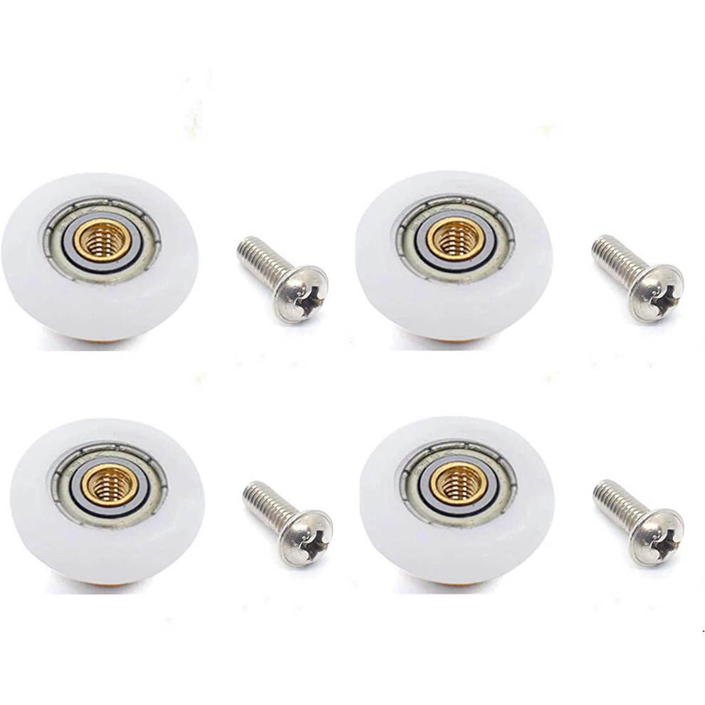 Shower Door Rollers Metal Alloy Wheels For The Bathroom Pan Glass Sliding Door Pulleys Replacement Parts Strong Load-Bearing Capacity Ultra-Quiet (Opt 723258659522