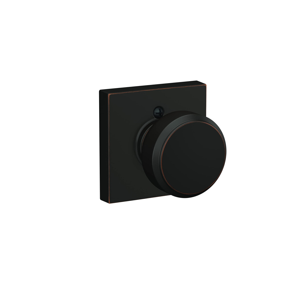 Photos - Door Handle Schlage F170 BWE 716 COL Broadway Lever with Collins Trim Non-Turning Dummy  Aged Bronze F170 BWE 716 COL 134
