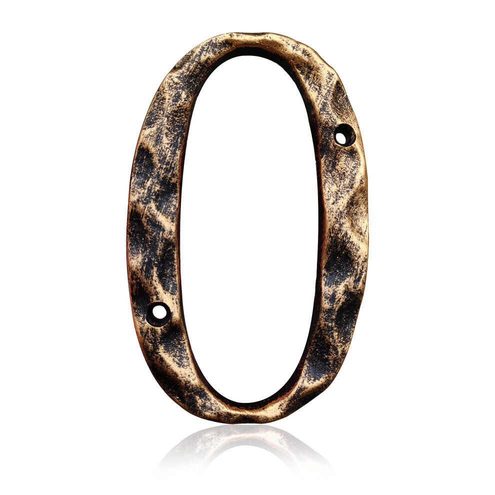 Numéros et lettres de maison de 5,5 pouces, en fonte métallique très visible, numéro d'adresse de maison pour rue, bureau, boîte aux lettres, lai