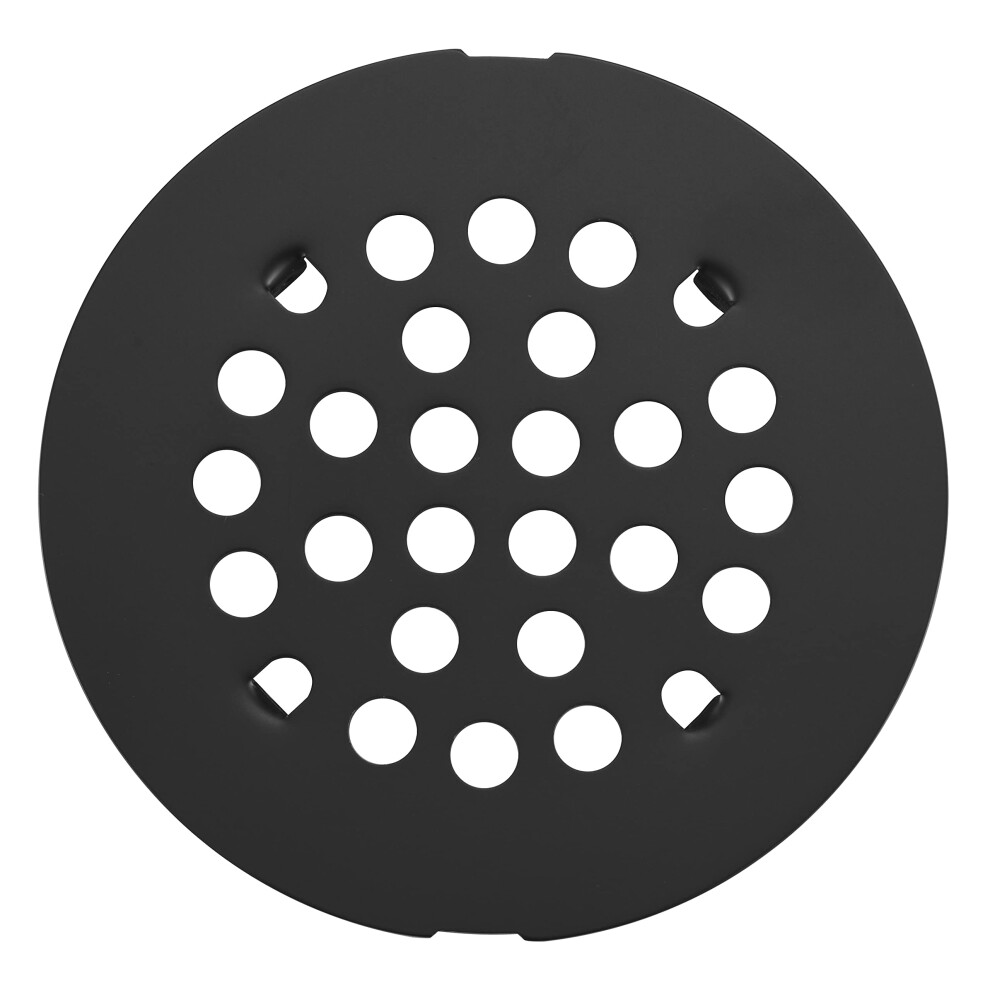 Rrajj 4-1/4 (4.25) Inch(108Mm) Round Snap-In Shower Floor Drain Cover Replacement Cover (Black) 724184973645