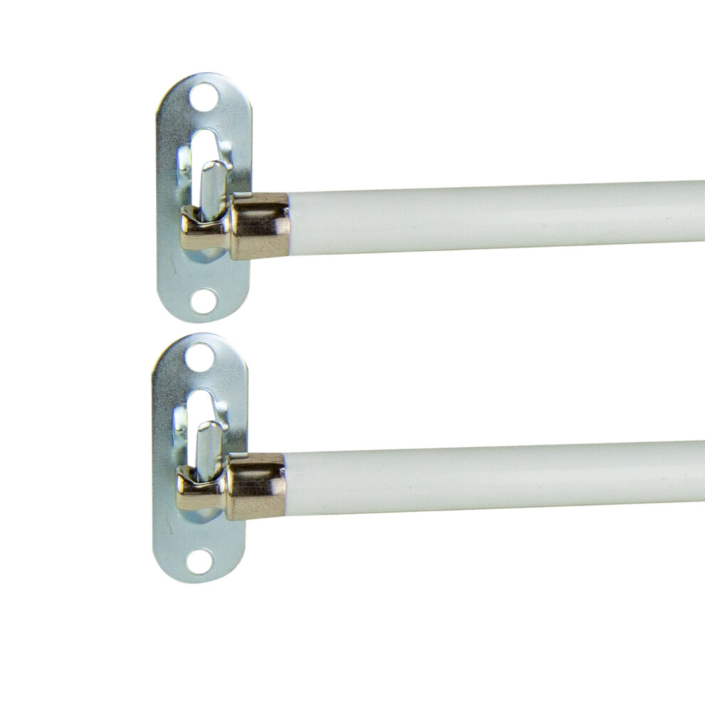 Rod Desyne Round Sash Rod  11-19 inch (Set of 2)  White-image-OPC-PGC578M-NEW
