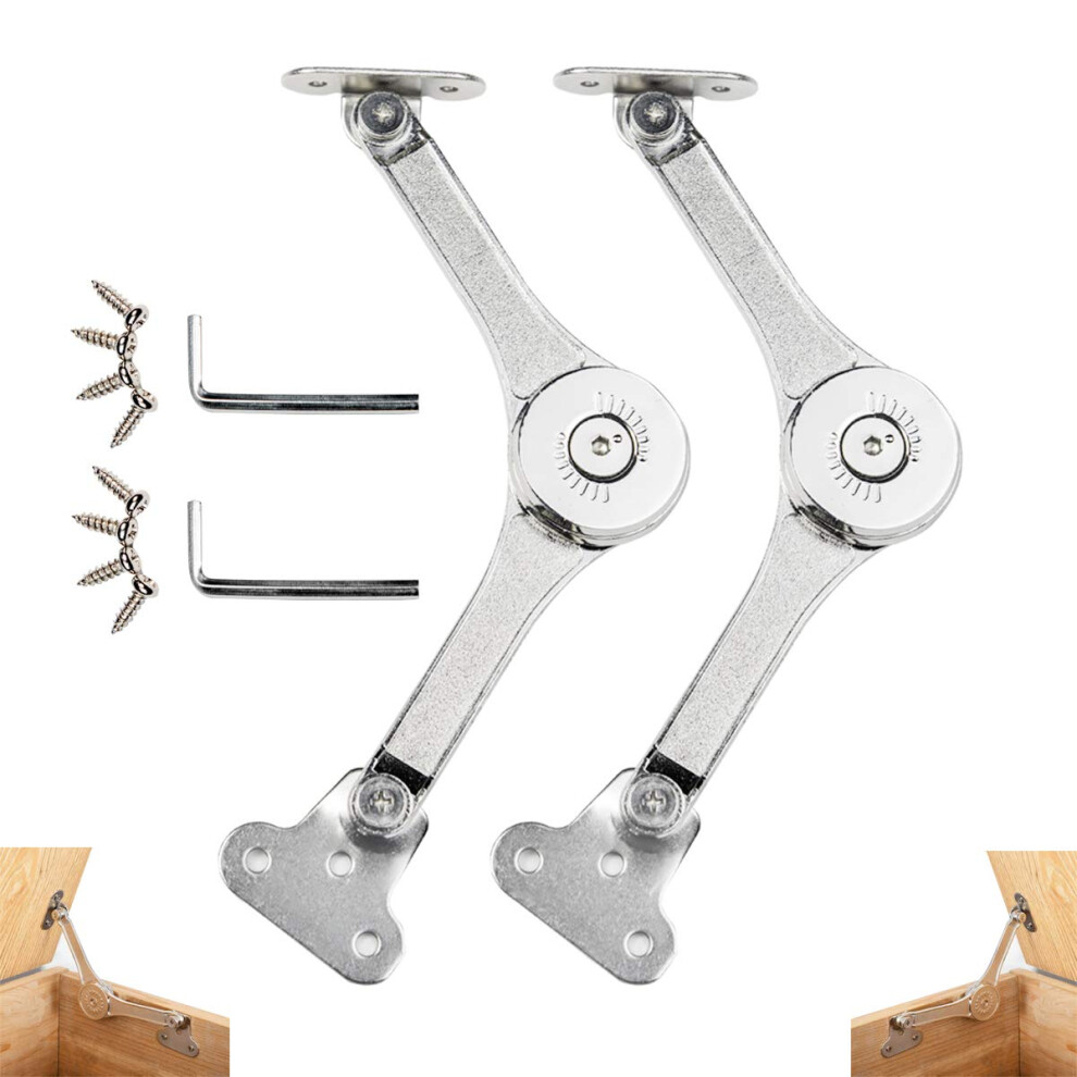 Toy Box Hinges Soft Close Apffsy Lid Support Hinges Lid Stay For Chest Wardrobe Closet Cupboard Wooden Box Max Weight Support 50Lb/2Pcs 631344780749