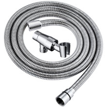 G-Promise volledig metalen douchekophouder met slang/massief messing verstelbare armbevestiging / 71 inch flexibele roestvrijstalen slang/muurbevesti