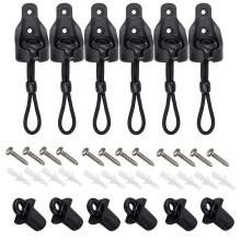 Sunshade Replacement Tilbehør Bungee Jumping Kit og Cover End 3 Sæt egnede til Coolaroo Eksterne Roller Blinds og trådløse rulle -persienner (sor