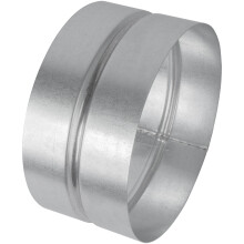 Udluftningssystemer 6 '' Inch Galvaniseret stålkanalstik - Runde ventilationskanalforlængelse - metal tørretumbler udluftningskobling - metalslan