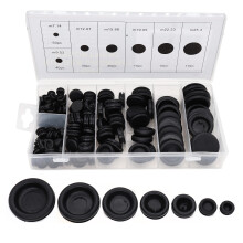 Cseao 170pcs Zestaw Asortment Guma Black Guma 7 rozmiarw Okulnica Uszczelka 1/4 5/16 3/8 7/16 1/2 5/8 3/4 3/8 7/8 1