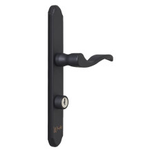 Wright Products - Serenade Mortise Keyed Lever Mount Latch with Deadbolt for Screen and Storm Doors Matte Black
