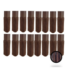NancyProtectz The Original Furniture Sok 16 Stk Grips Inde (Chocolate Brown-16 pk Small) Patenteret med Grips Inde Stol Ben Gulv Beskytter