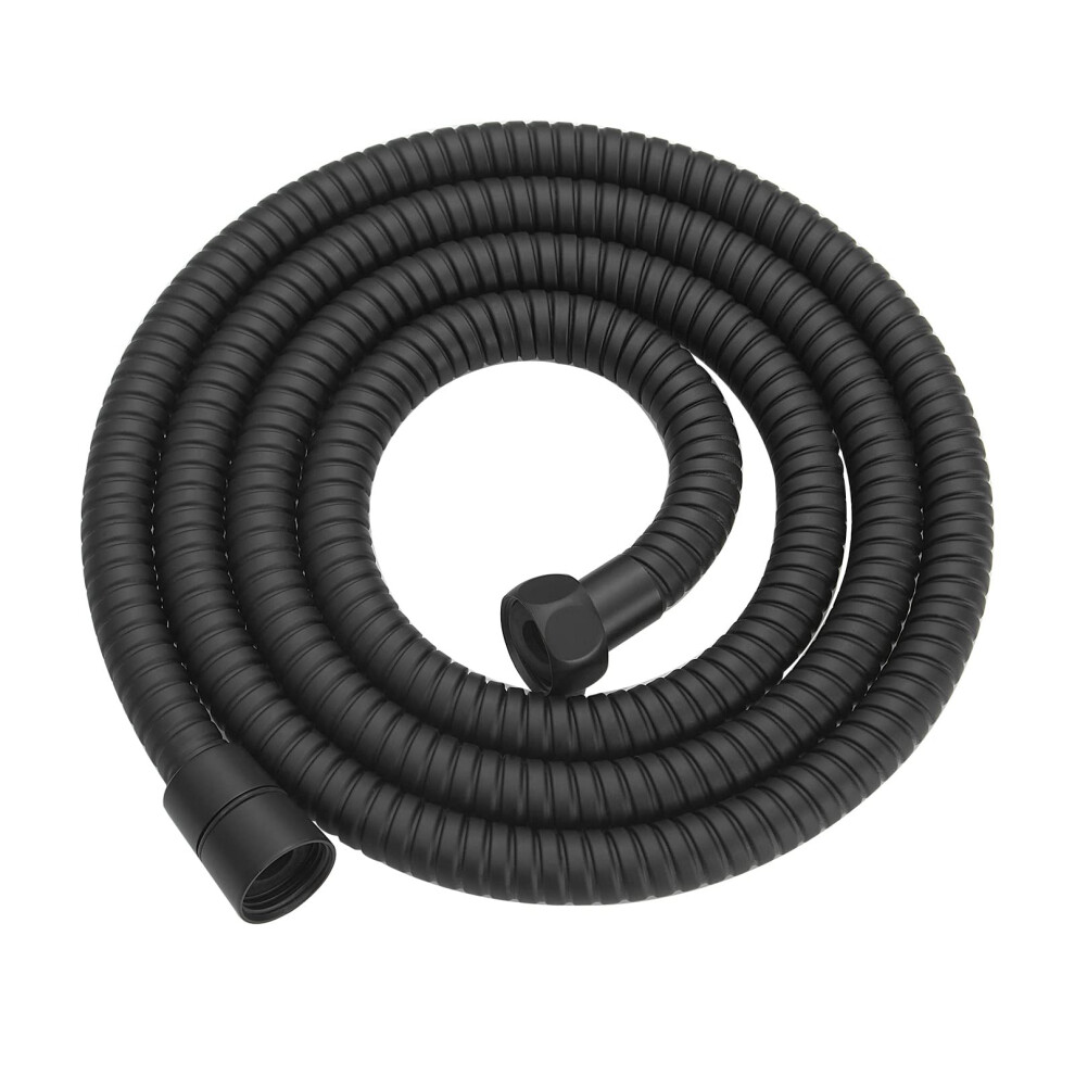 Rumose Extra Long Stainless Steel Shower Hose - 79 Inch Flexible Handheld Sprayer Matte Black 752895579900