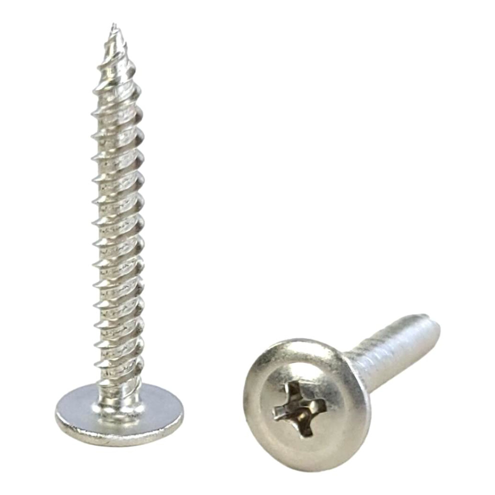 50 Qty #8 X 1-1/4"""" 304 Stainless Steel Phillips Modified Truss Head Wood Screws (Bcp1215) 810054442257