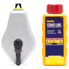 IRWIN Tools STRAIT-LINE Chalk Line Classic Reel R?d 100 fod (IWHT48441RC)