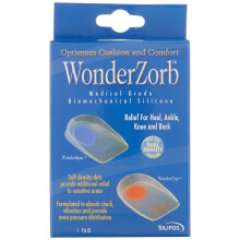 Wonder-Spur zachte siliconen blauwe stip hielcups groot, geschikt voor herenschoenen 8-10 dames 10-12