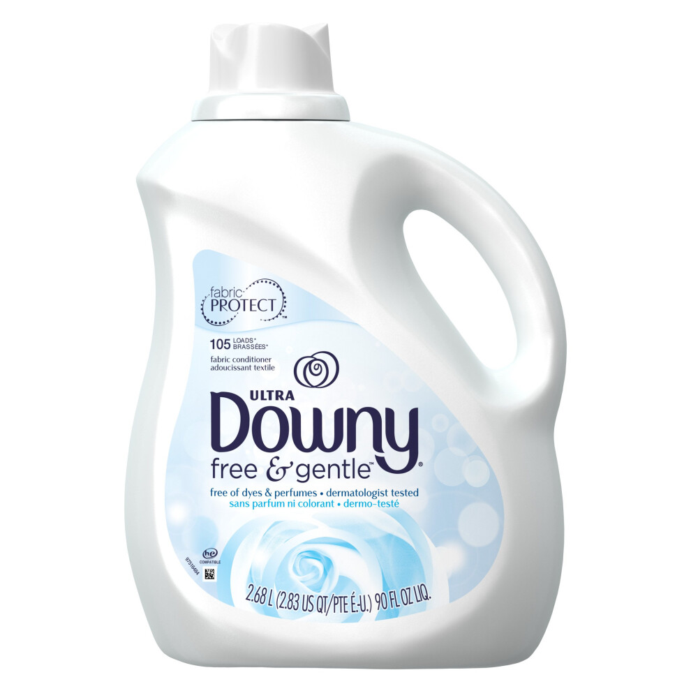 Downy Ultra Fabric Softener Free And Sensitive Liquid 105 Loads, 90-Ounce By Downy-image