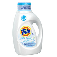 Tide Free & Gentle HE Turbo vloeibaar wasmiddel, 2 stuks, ongeparfumeerd, 1,47 l (32 wasbeurten)